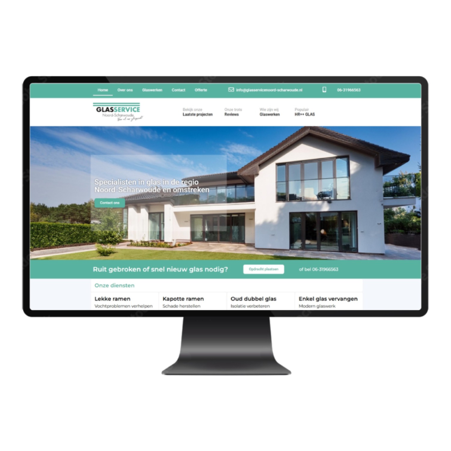 Glas Noord-Scharwoude - Home PC Scherm